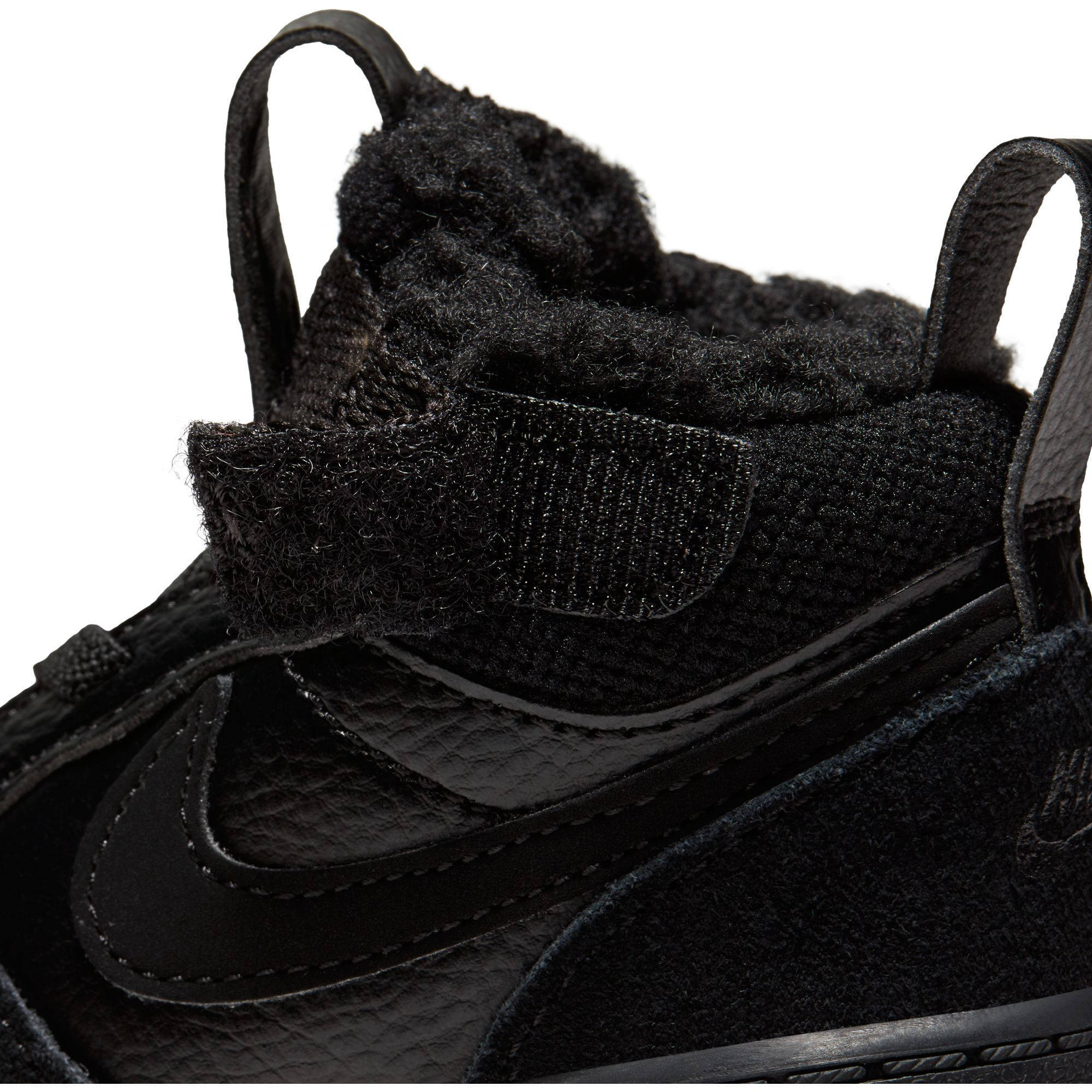 nike court borough mid zwart