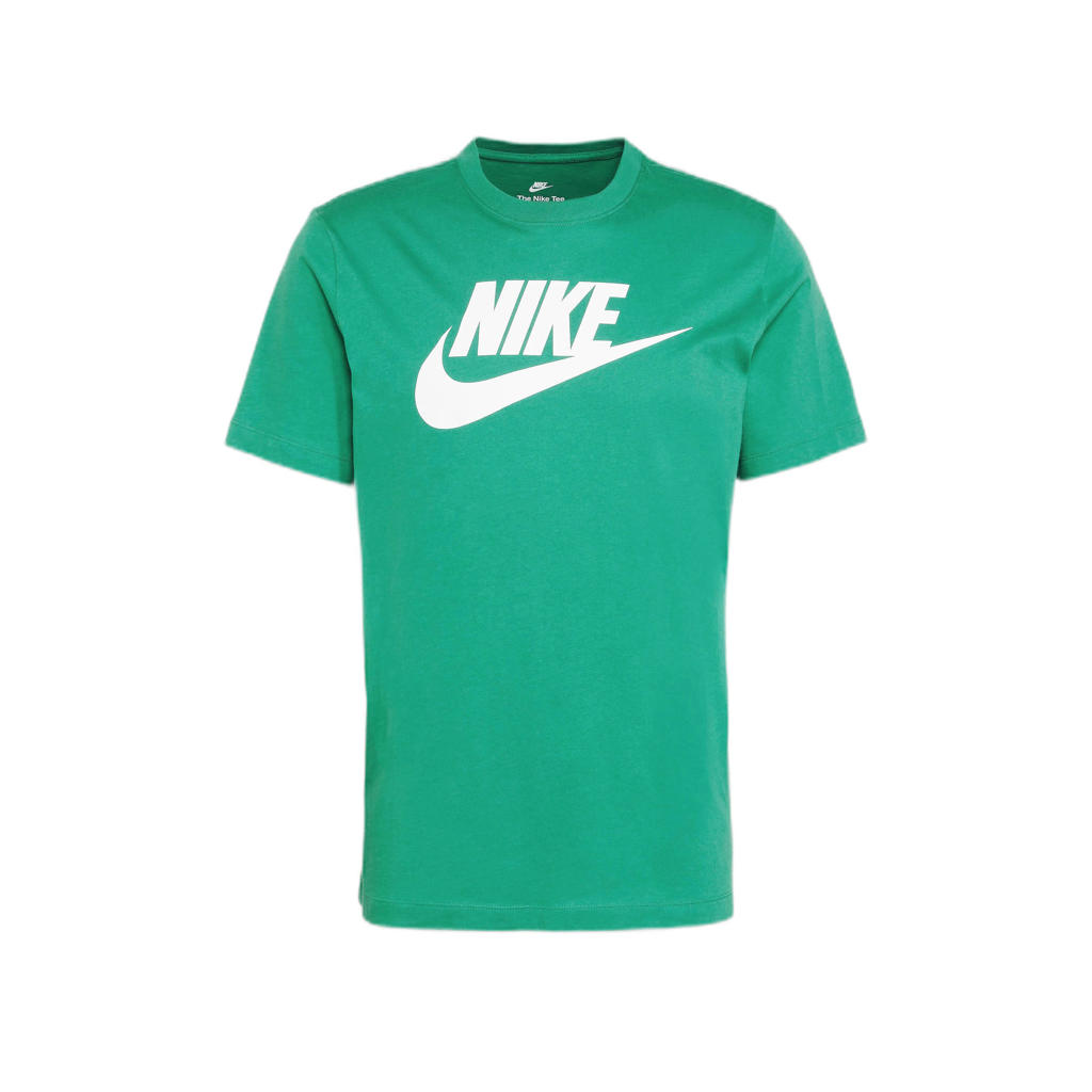 Nike sport T-shirt neon groen/wit