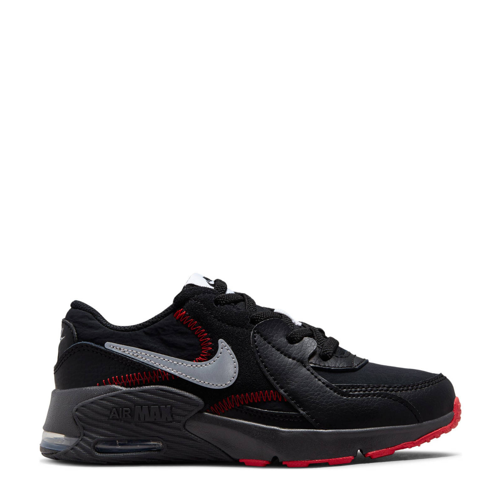 Nike Air Max Excee sneakers zwart/zilvergrijs/rood | wehkamp