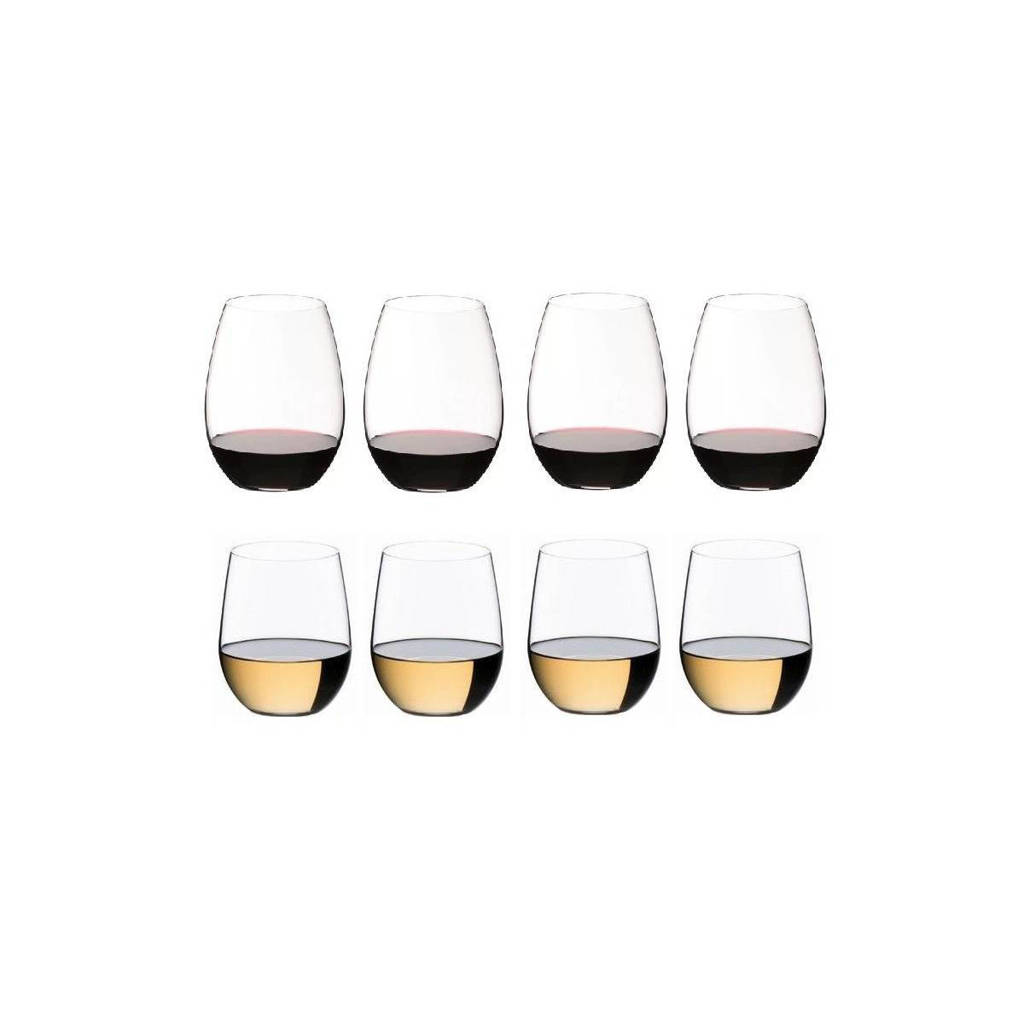 Riedel O Wine wijnglas (set van 8), Transparant