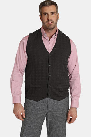 gilet DUKE RYAN Plus Size zwart