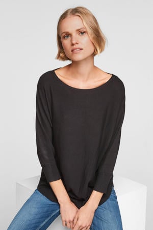 loose fit trui zwart