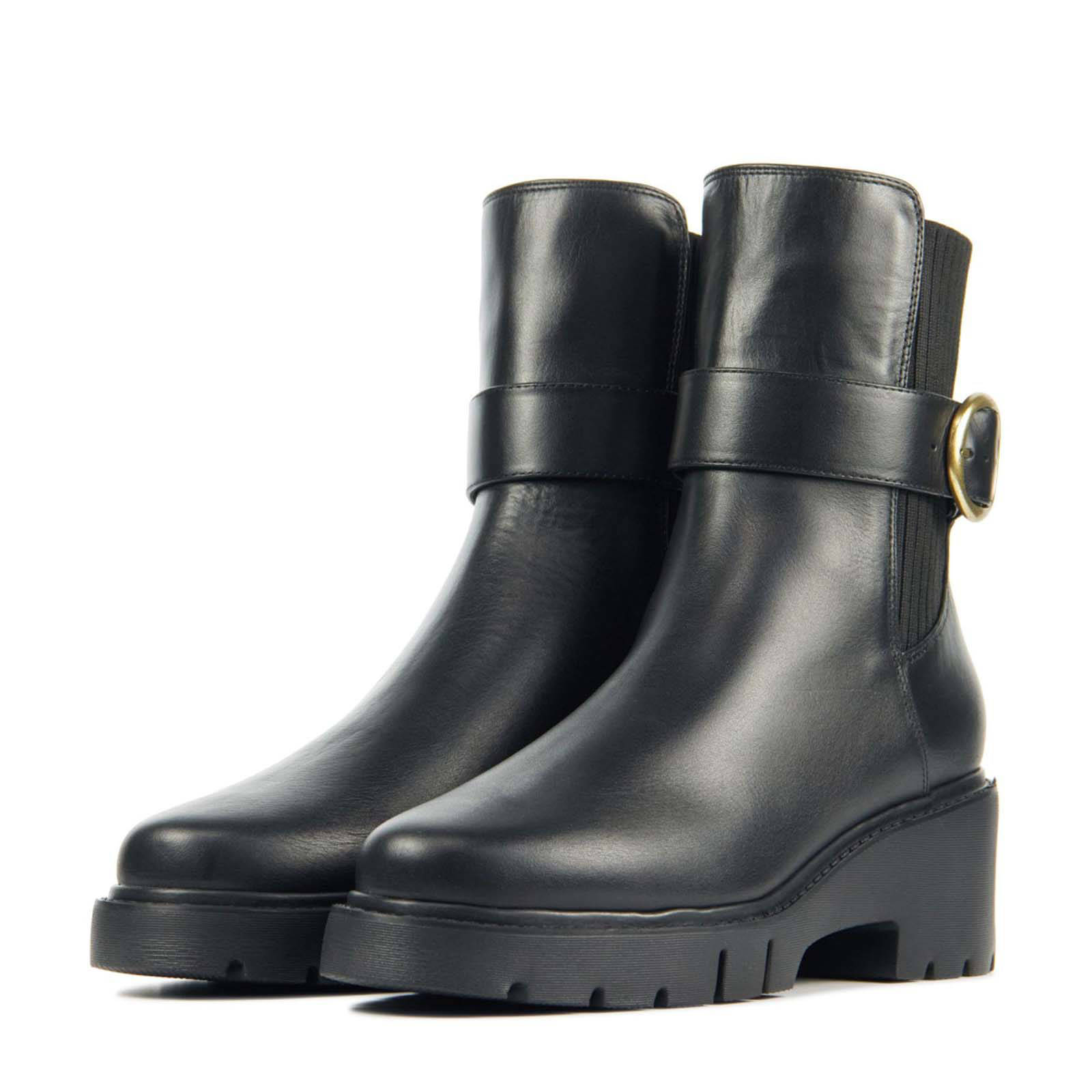 Unisa Jite leren chelsea boots zwart | wehkamp