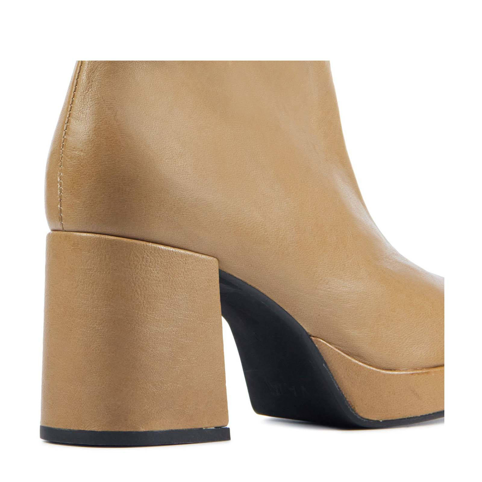 Via Vai Lilla Seven 57041 leren enkellaarzen camel | wehkamp
