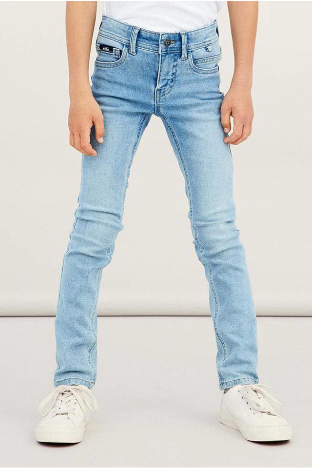 NAME IT skinny jeans NKMPETE light denim | wehkamp
