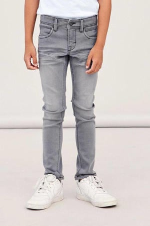 slim fit jeans NKMSILAS grijs