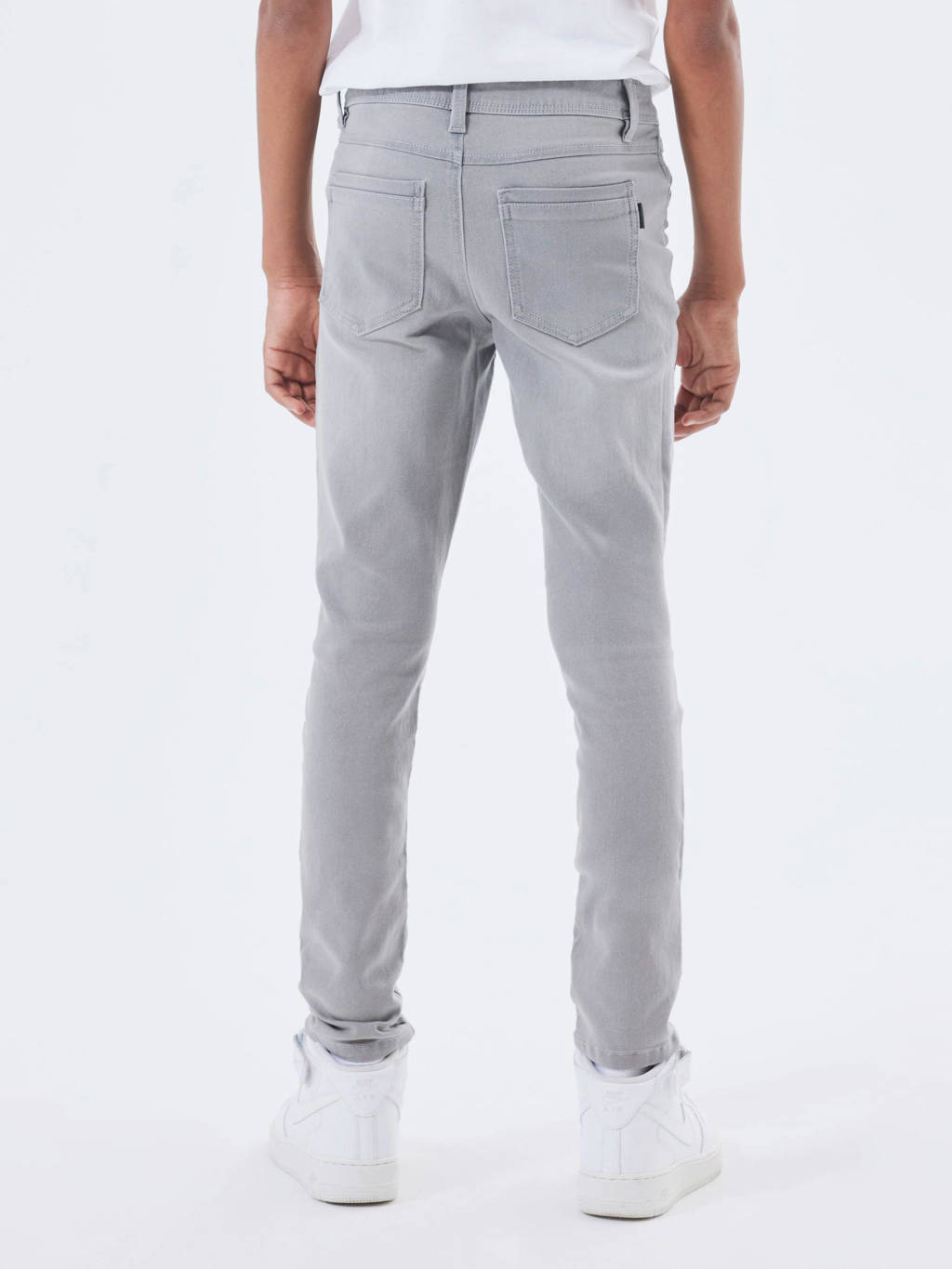 NAME IT KIDS slim fit jeans NKMSILAS grijs | wehkamp