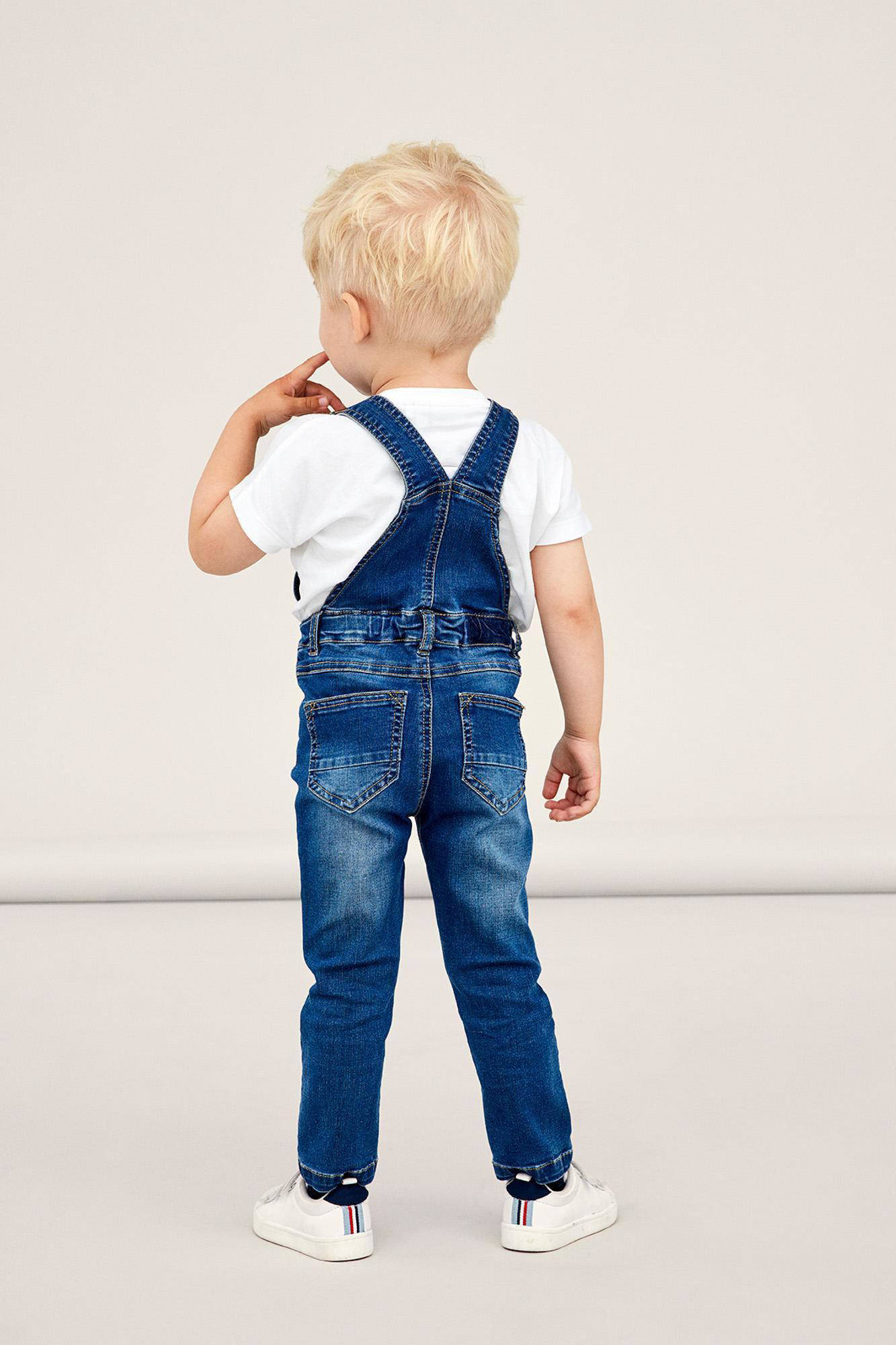 NAME IT MINI slim fit tuinbroek NMMROBIN stonewashed | wehkamp