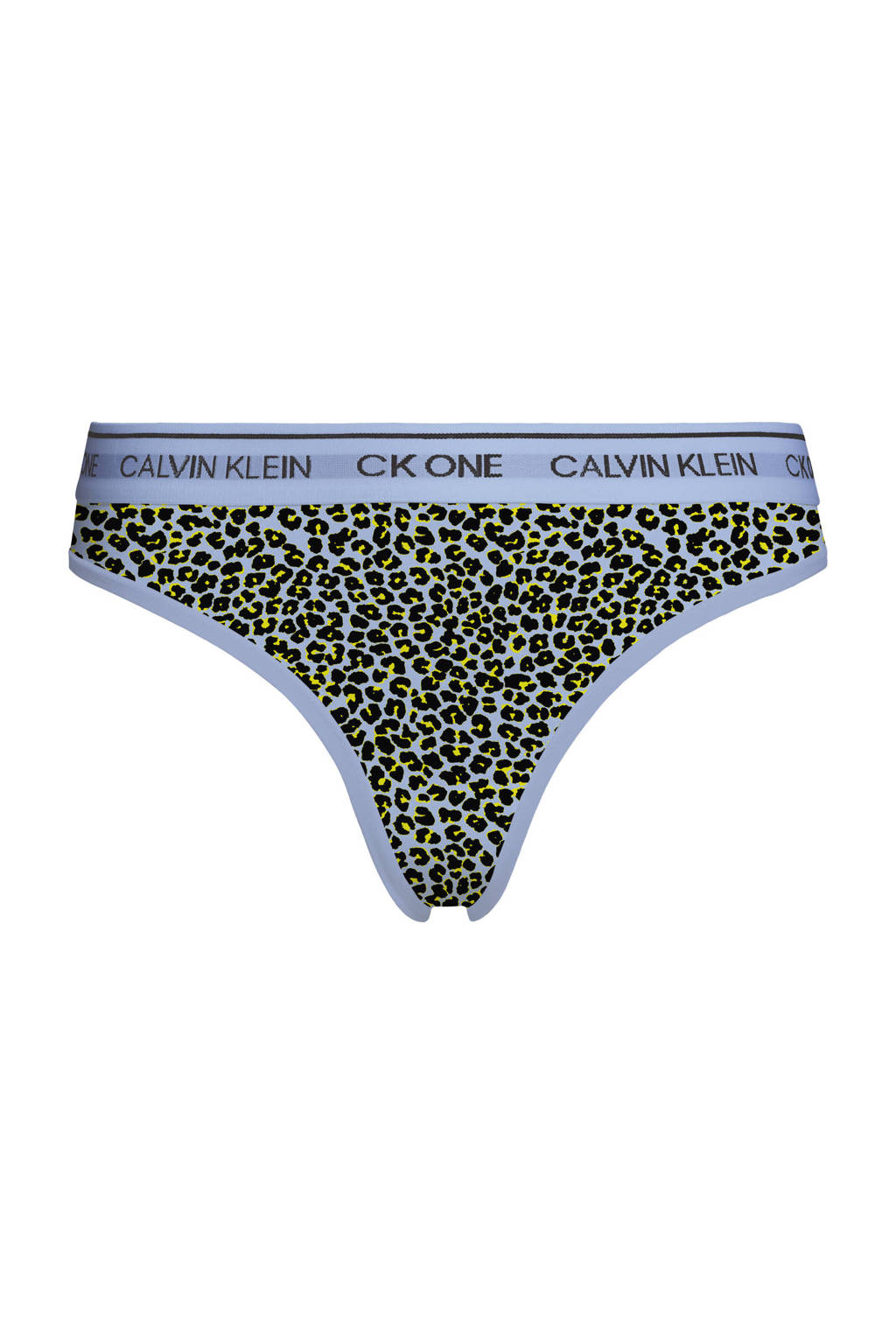 CALVIN KLEIN UNDERWEAR string met panterprint paars, Paars