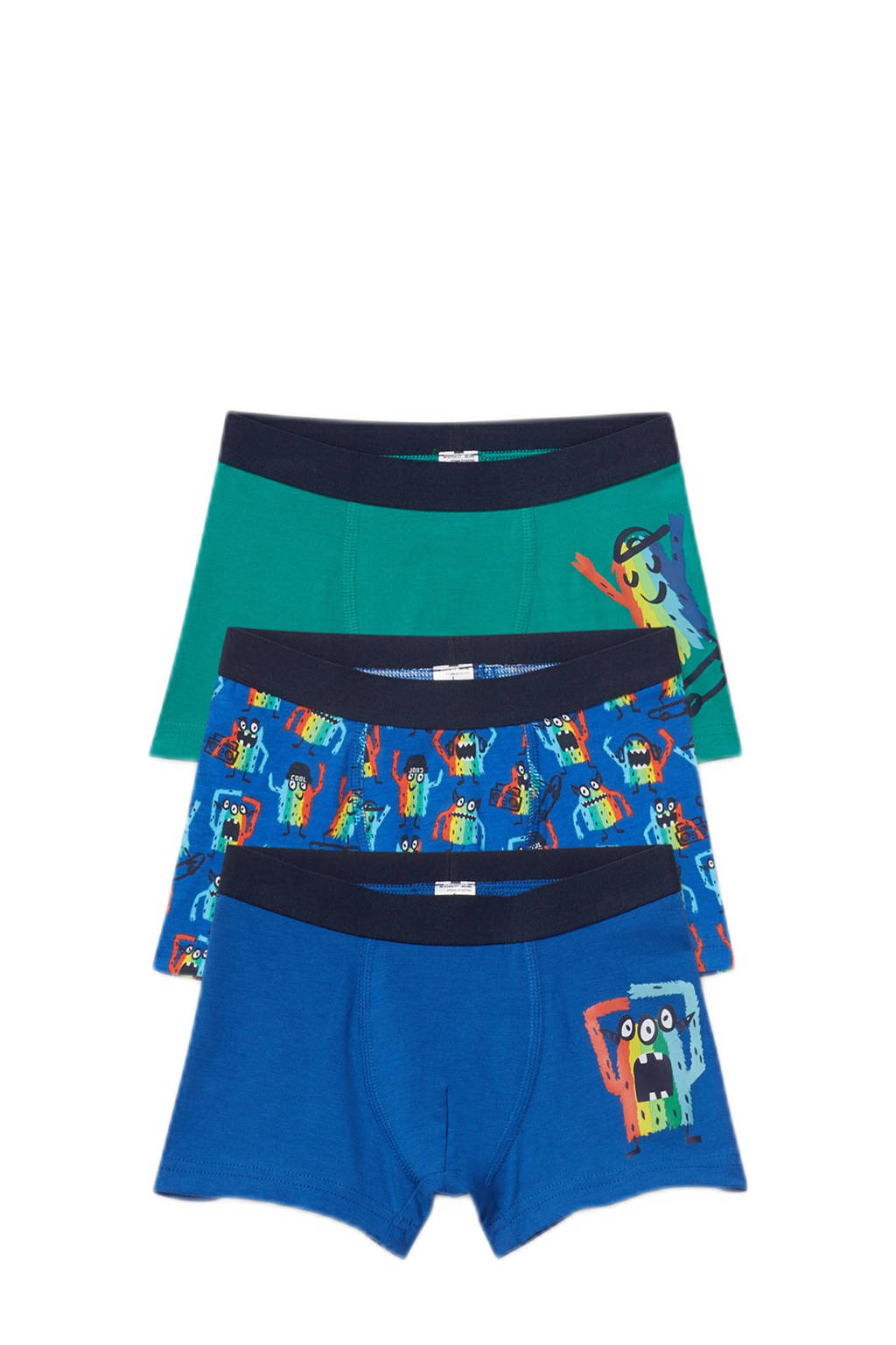 C&A Palomino boxershort - set van 3 blauw/groen, Blauw/goen