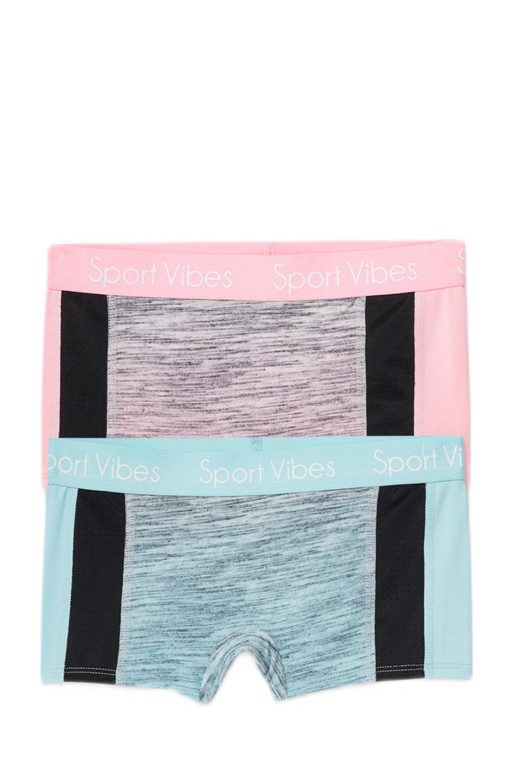 C&A Here & There boxer - set van 2 roze/blauw, Roze/blauw