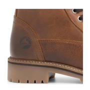thumbnail: Travelin Kvinlog Lady  leren veterboots cognac