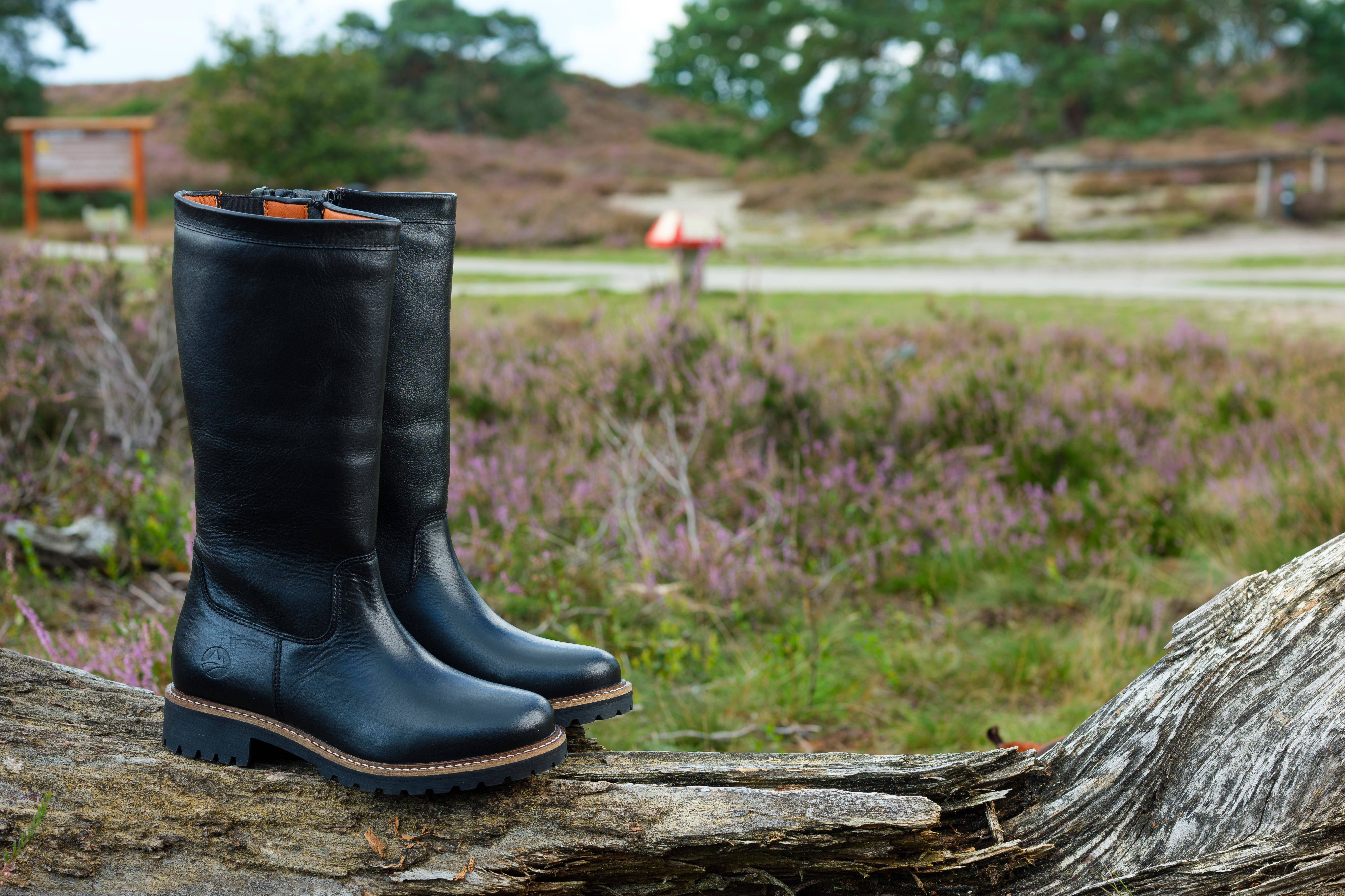 Travelin Varde Lady leren laarzen zwart | wehkamp