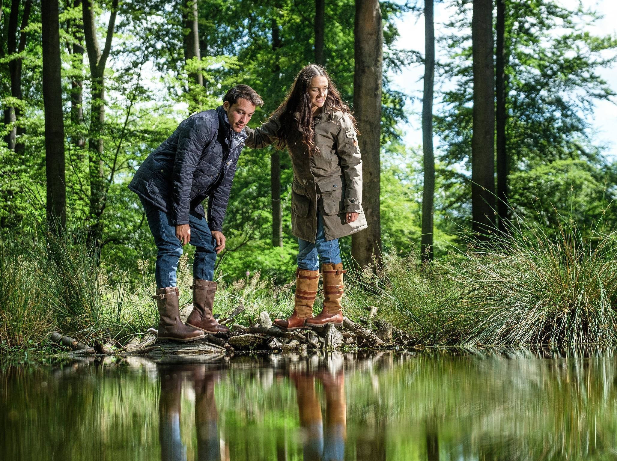Lederen mannen outdoor laars van Travelin | Elkedagietsleuks.nl