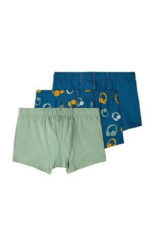   boxershort - set van 3 groen/blauw
