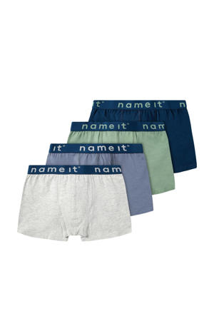   boxershort - set van 4 grijs/groen/blauw