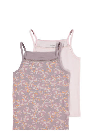 hemd - set van 2 roze/paars
