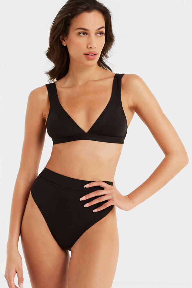 marge tweeling Plak opnieuw anytime voorgevormde bikinitop zwart | wehkamp