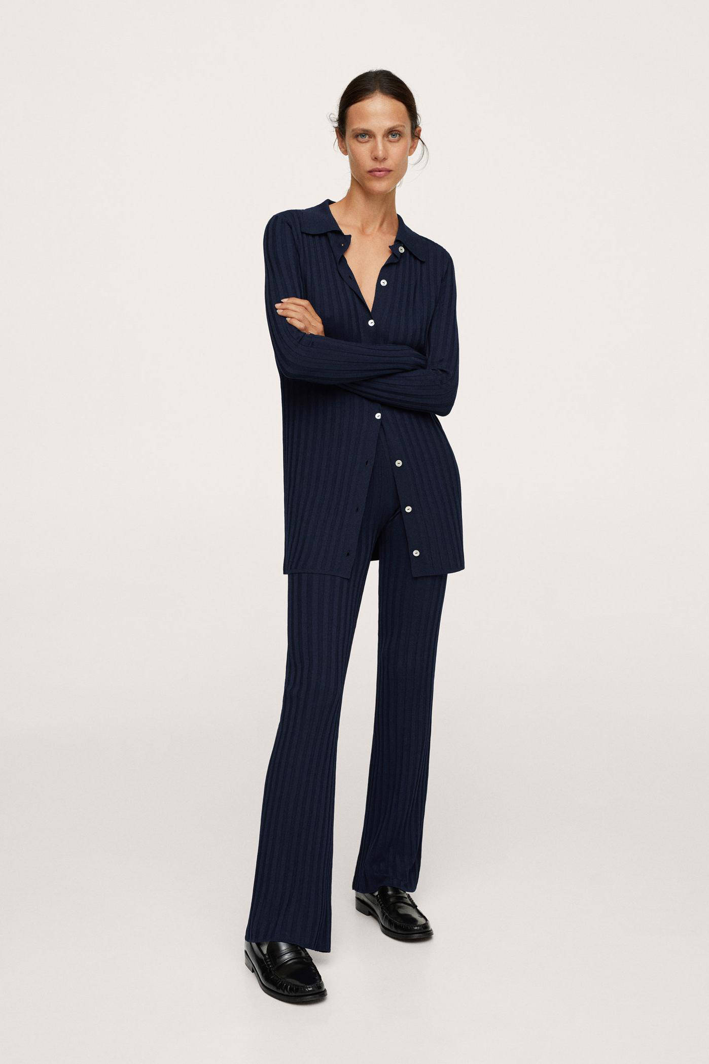 Gebreide flared broek | Broeken | Scotch \u0026 Soda BE