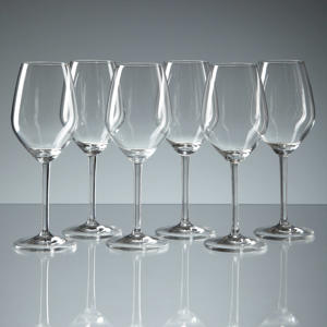 wijnglas wit lilly (set van 6) 