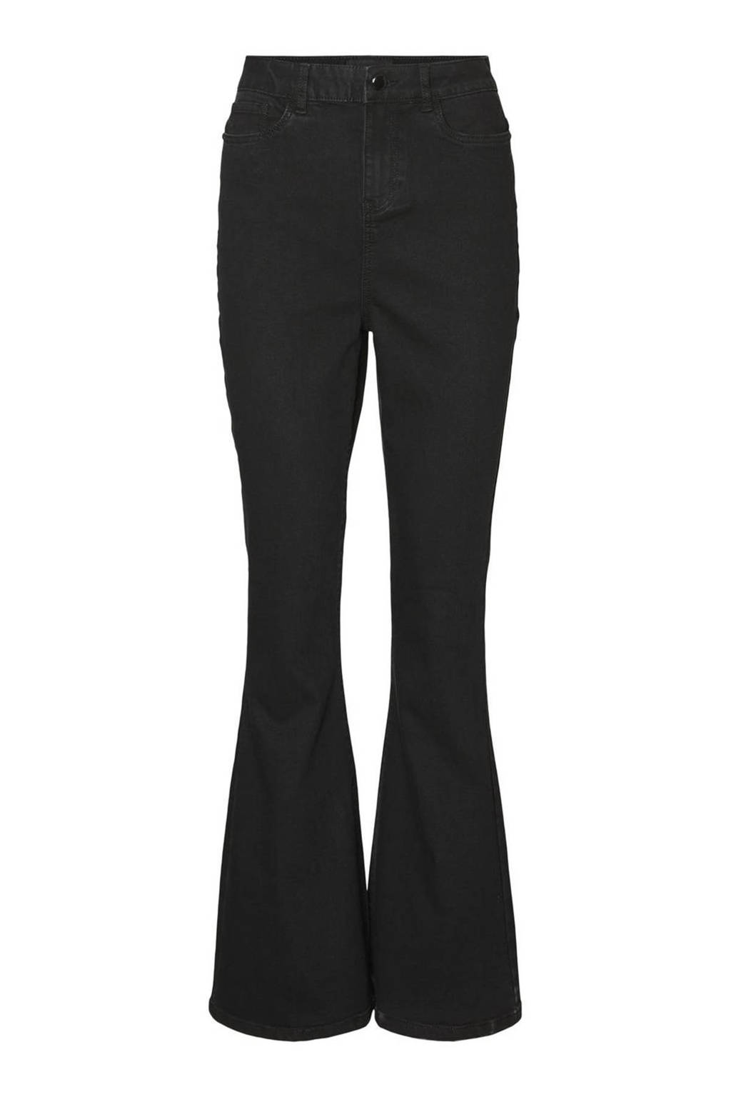 VERO MODA CURVE high waist flared jeans VMMISTY SHR SL S FLARED JNS VI154 CURVE zwart, Zwart