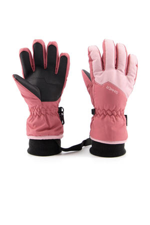 skihandschoenen Phoenix roze/zwart