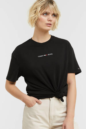 T-shirt van biologisch katoen zwart