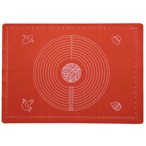 Bakmat - Siliconen - Rood -  70 x 50 cm - Ook geschikt als ovenmat