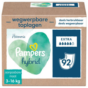 Wehkamp Pampers Harmonie Hybrid wasbare luier - 92 absorberende wegwerpbare toplagen aanbieding Wehkamp Pampers Harmonie Hybrid wasbare luier - 92 absorberende wegwerpbare toplagen aanbieding