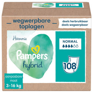 Wehkamp Pampers Harmonie Hybrid wasbare luier - 108 absorberende wegwerpbare toplagen aanbieding Wehkamp Pampers Harmonie Hybrid wasbare luier - 108 absorberende wegwerpbare toplagen aanbieding
