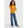 WE Fashion ribgebreide coltrui Myla geel