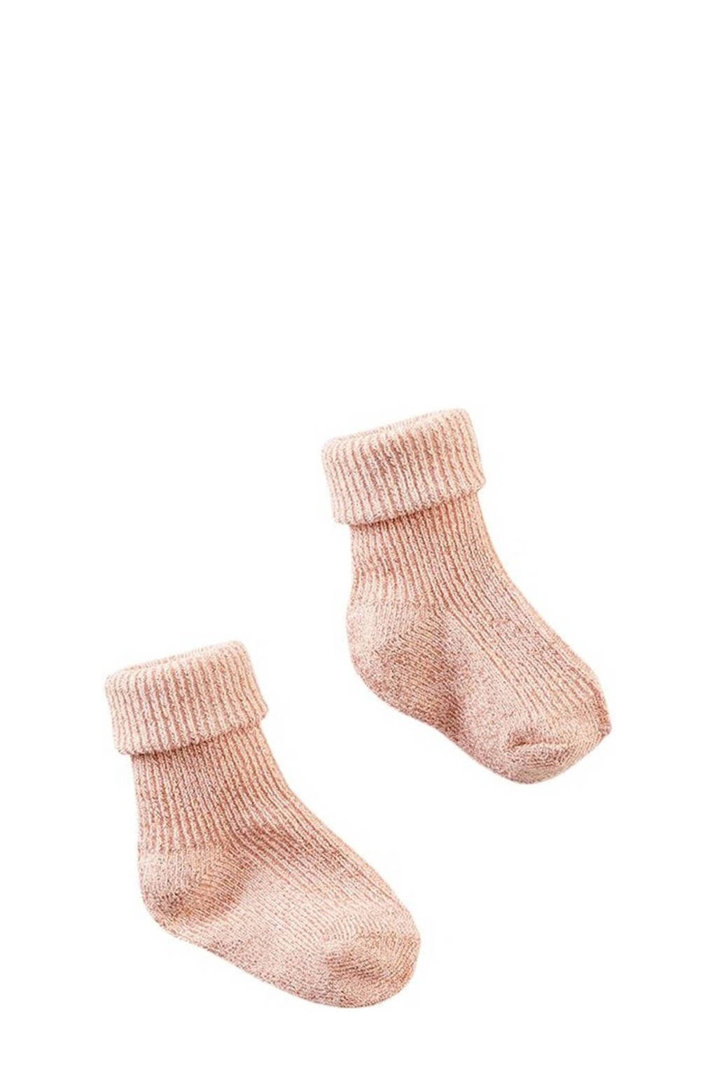 Z8 newborn baby sokken Samoa zalm, Zalm