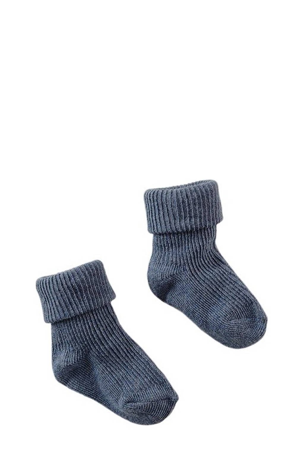 Z8 newborn baby sokken Kiawah donkerblauw, Donkerblauw
