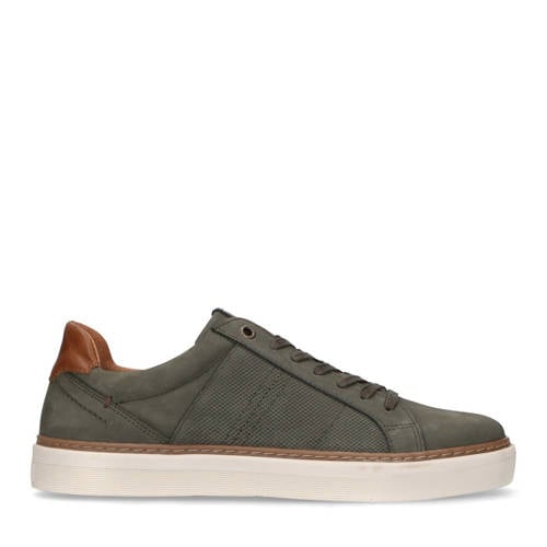 No Stress nubuck sneakers kaki afbeelding