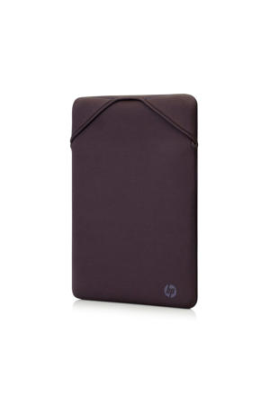 Reversible 14 inch laptop sleeve (grijs/mauve)