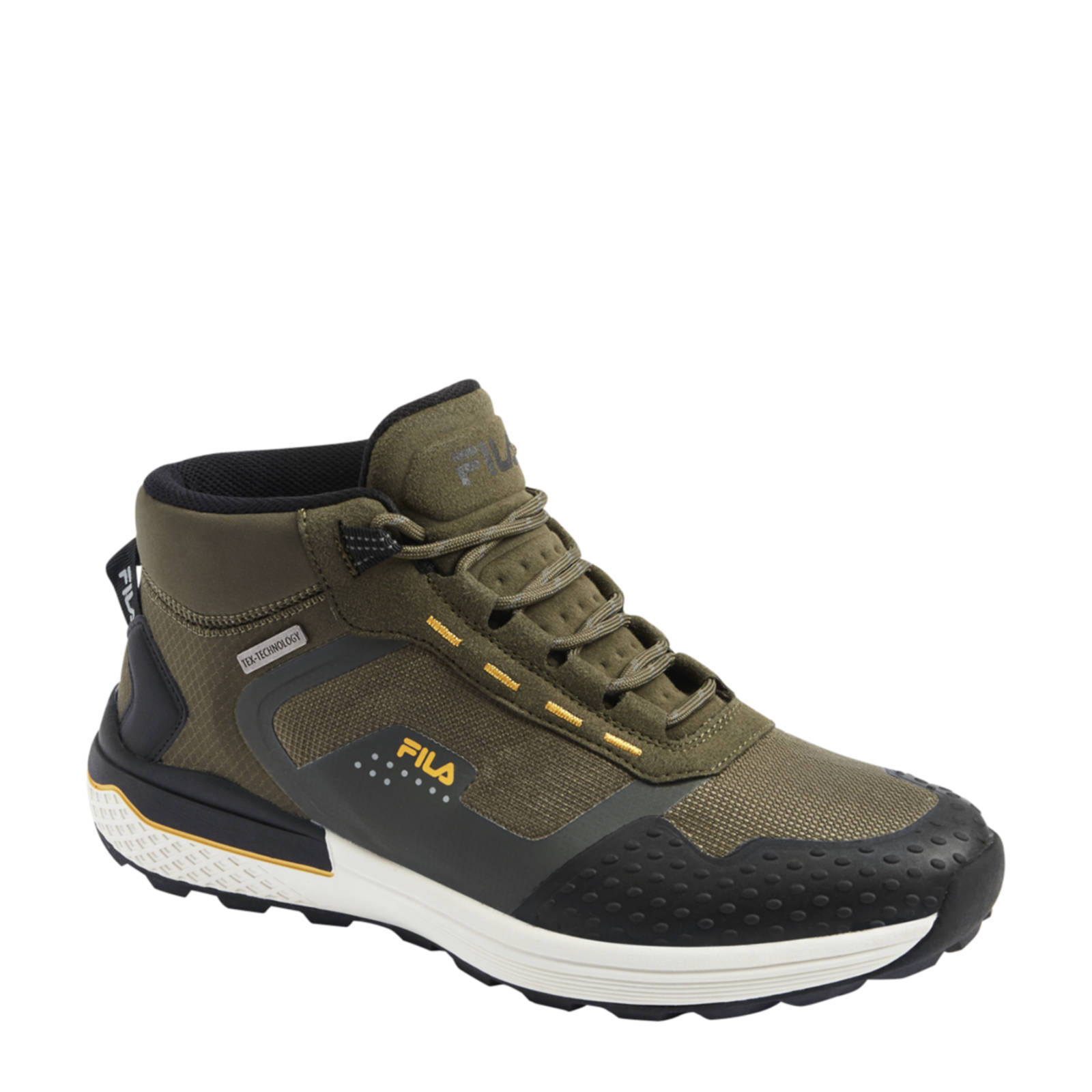 Fila halfhoge sneakers kaki | wehkamp