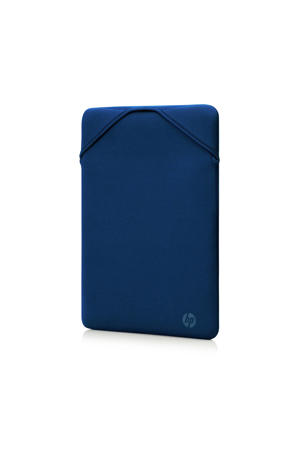 Reversible 14.1 inch laptop sleeve (zwart/blauw)