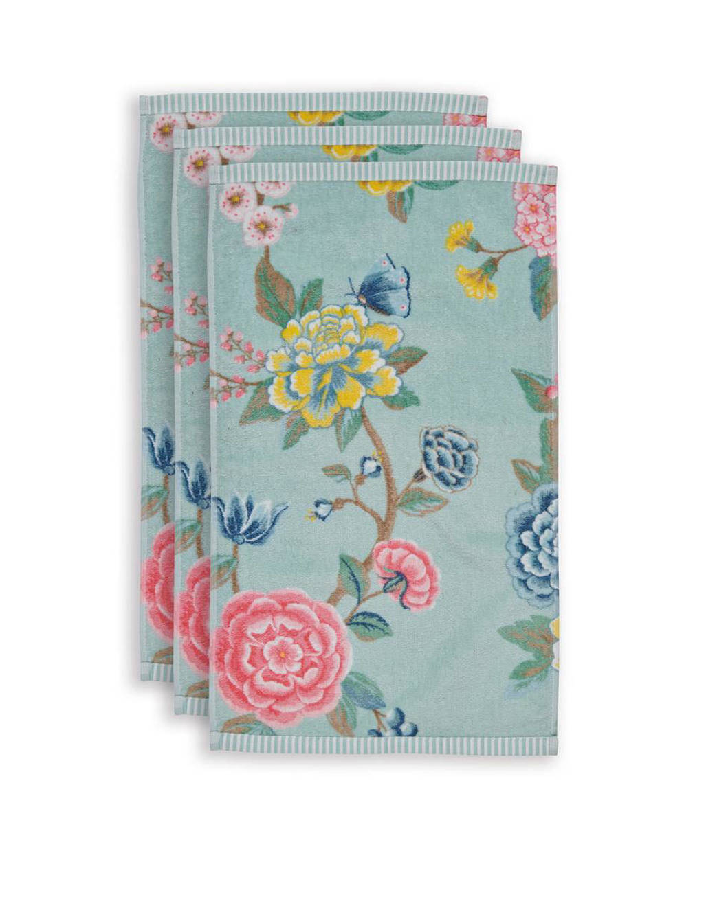 Pip Studio gastendoek Good Evening (set van 3) (50x30 cm), Blauw