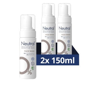 Face Wash gevoelige huid reinigingslotion - 2x 150 ml - voordeelverpakking