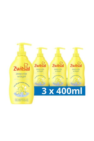 Wehkamp Zwitsal Baby zeepvrije wasgel - 3 x 400 ml - voordeelverpakking aanbieding