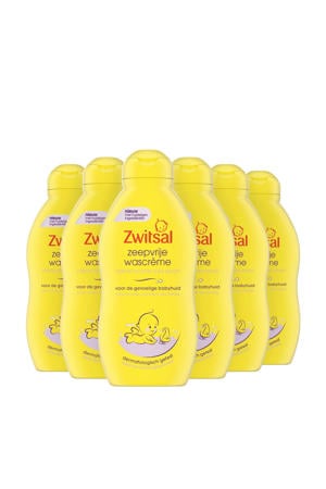 Wehkamp Zwitsal Baby Zeepvrije Wascrème - 6 x 200 ml - Voordeelverpakking aanbieding