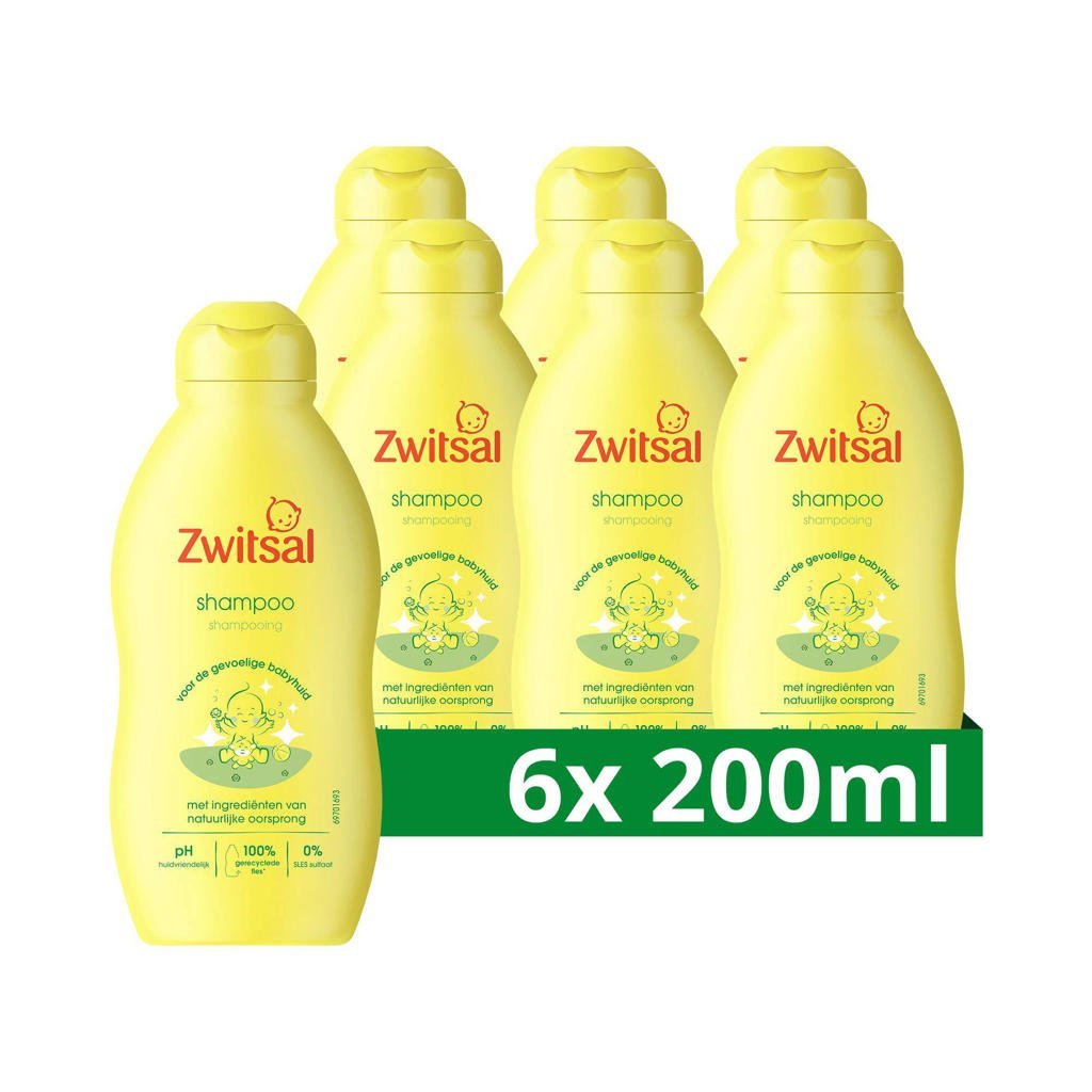 Zwitsal Baby shampoo - 6 x 200 ml - voordeelverpakking
