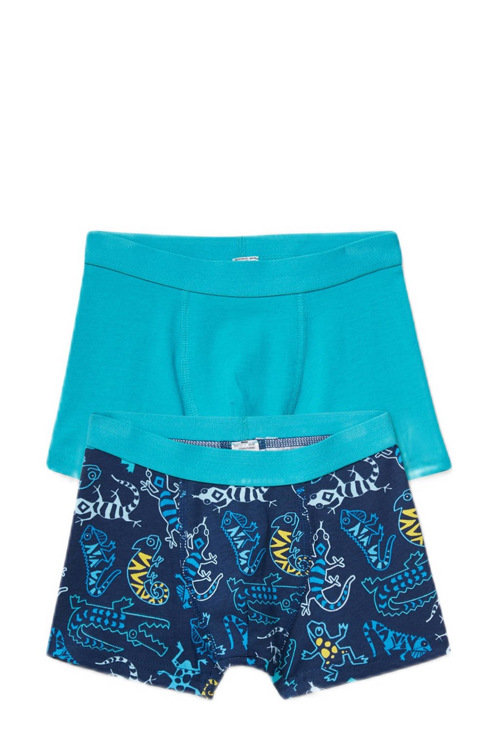 C&A boxershort met all over print- set van 2 blauw