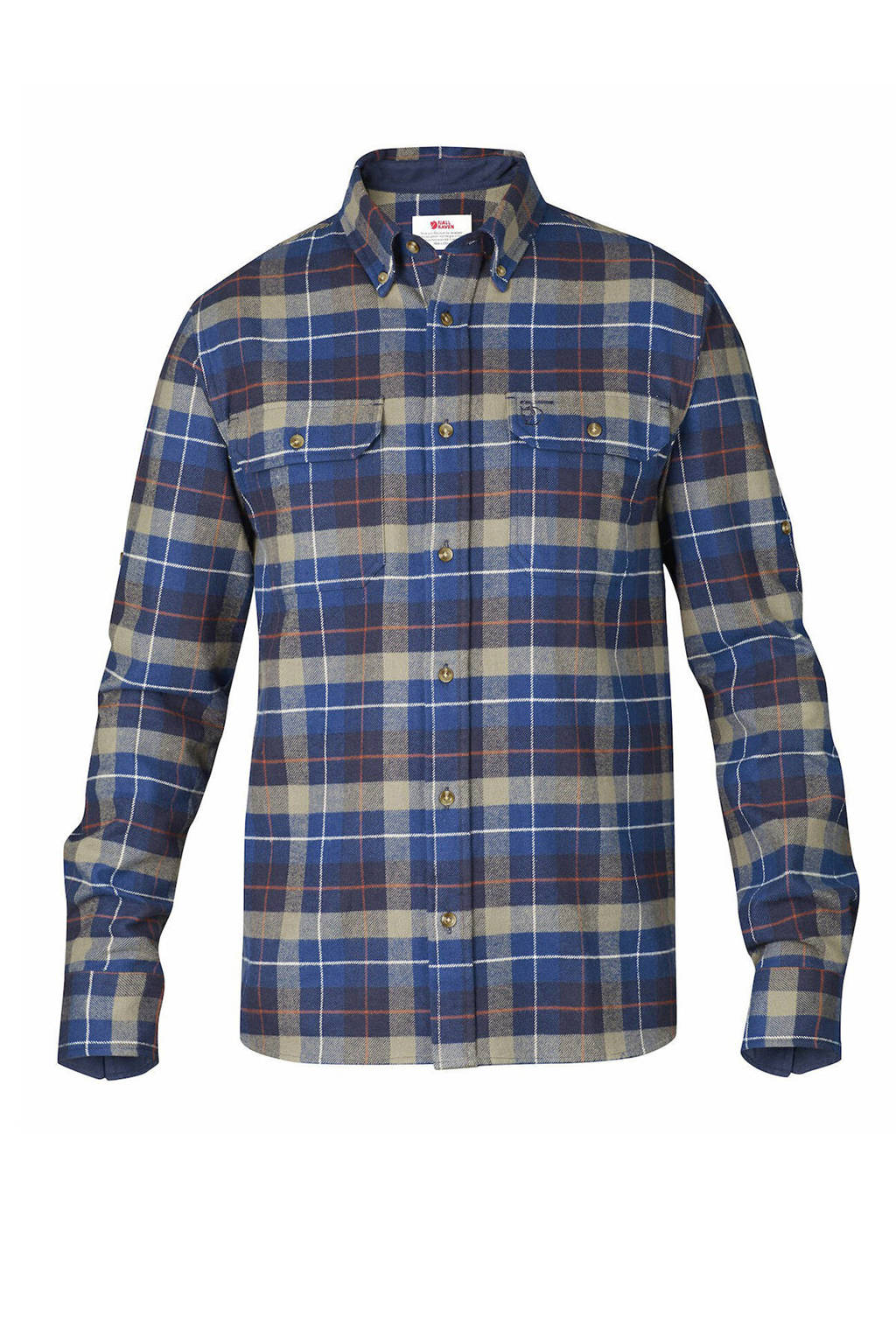 Fjällräven flanellen outdoor overhemd blauw, Blauw