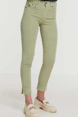 slim fit jeans Celia Side groen