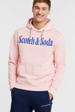 hoodie met logo pop pink