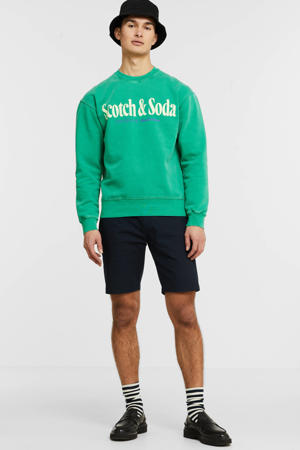 sweater met logo highlight green