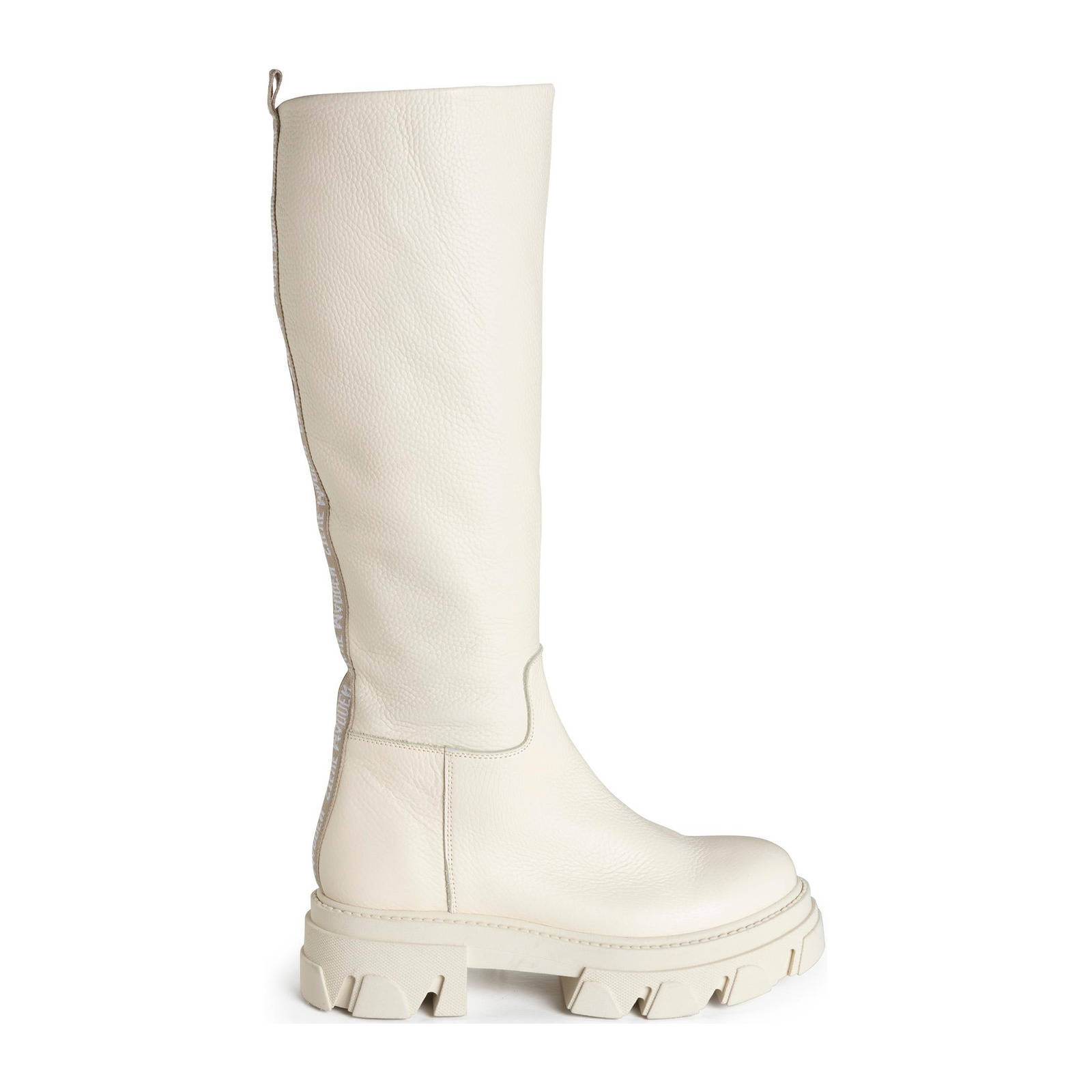 Steve Madden Mana leren laarzen off white | wehkamp
