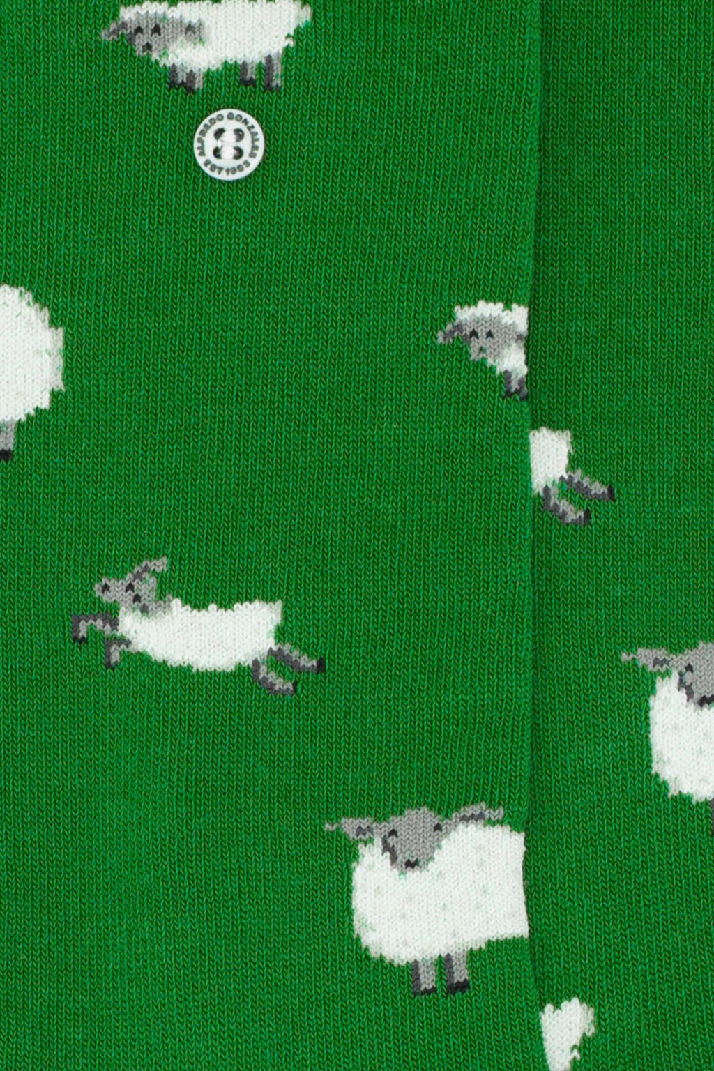 Alfredo Gonzales sokken Sheep groen wehkamp