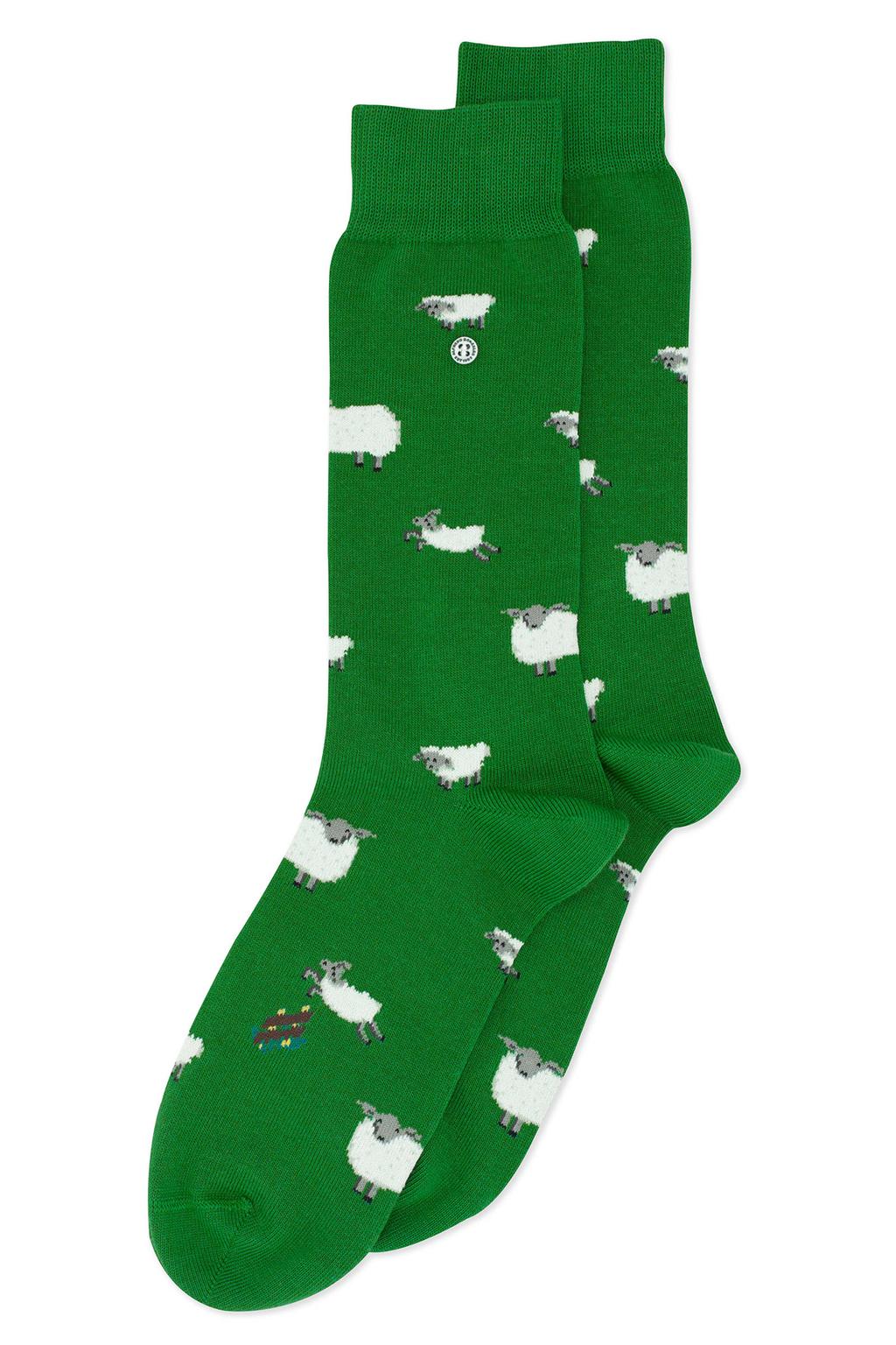 Alfredo Gonzales sokken Sheep groen